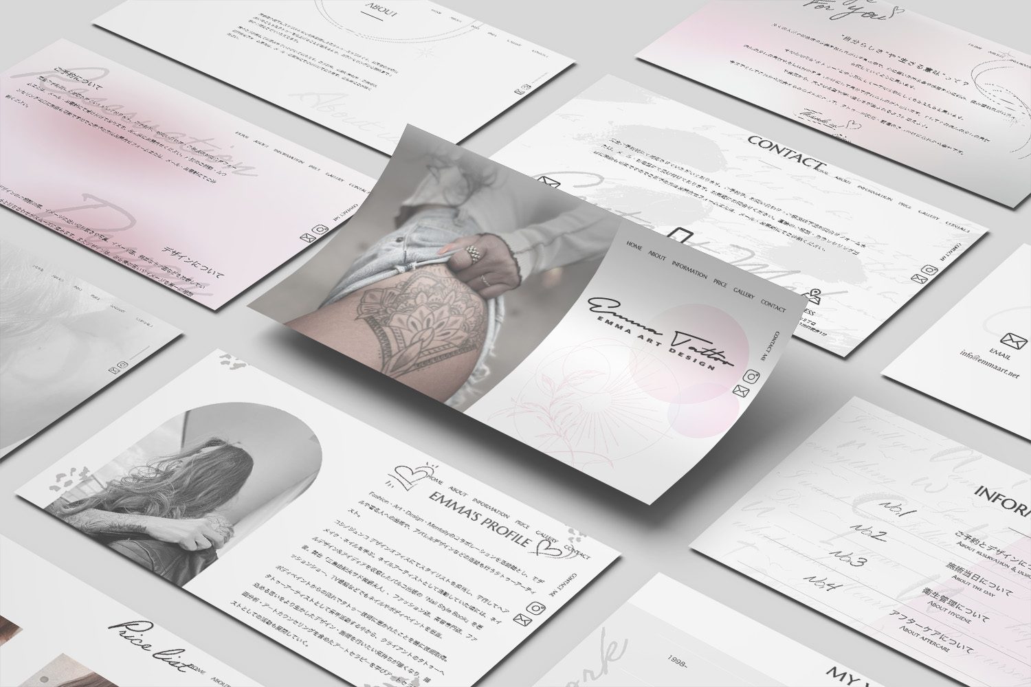 emma tattooのmock up画像